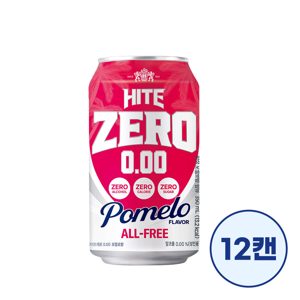 하이트제로 0.00 포멜로향 350ml 12캔